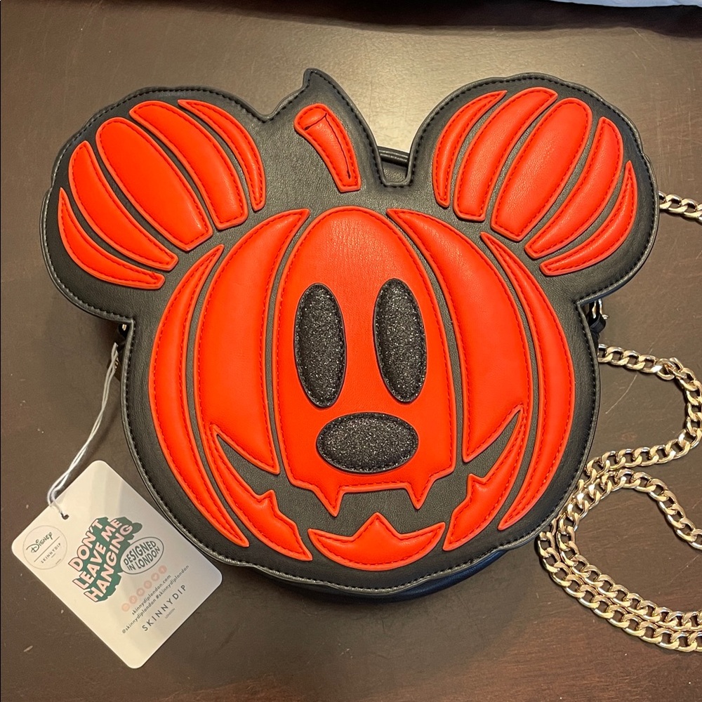 NWT Skinnydip London Disney Mickey Mouse Pumpkin Crossbody Bag
